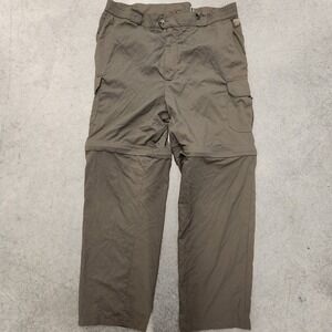 Tilley Convertible Hiking Pants Zip Off Cargo Olive Green Outdoors Mens Zip off‎